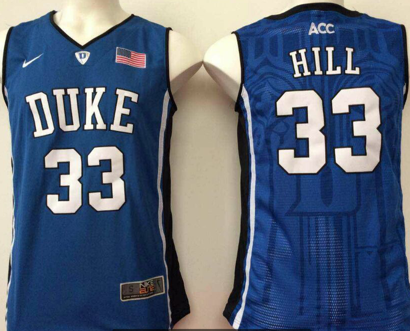 NCAA Men Duke Blue Devils Blue 33 hill